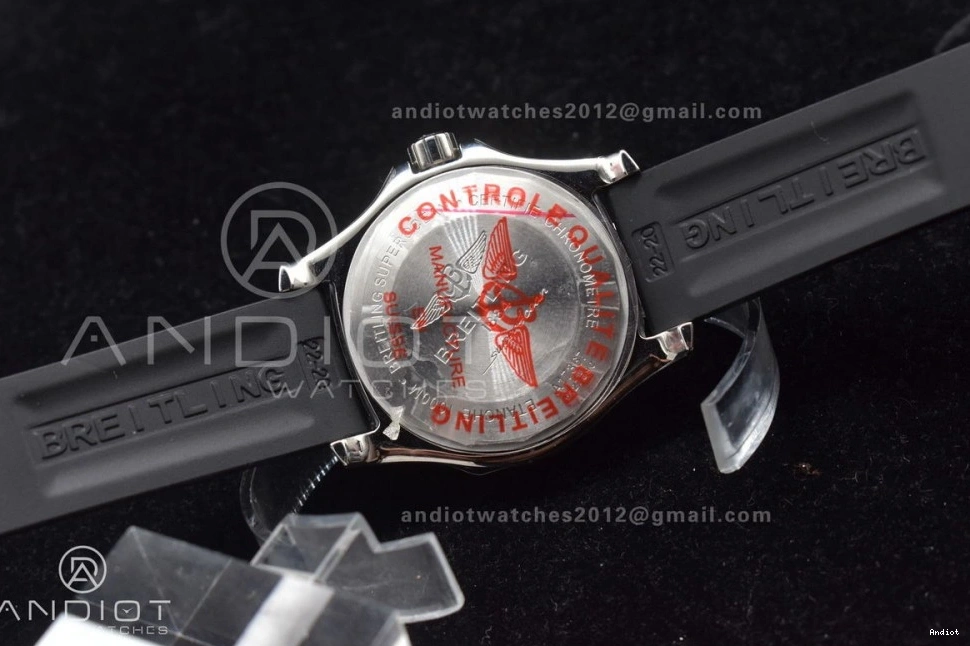 A2824 Bezel TF and Rubber Black On with 44 Dial Yellow Black Rehaut Edition 1:1 Superocean Strap Best Automatic 1128